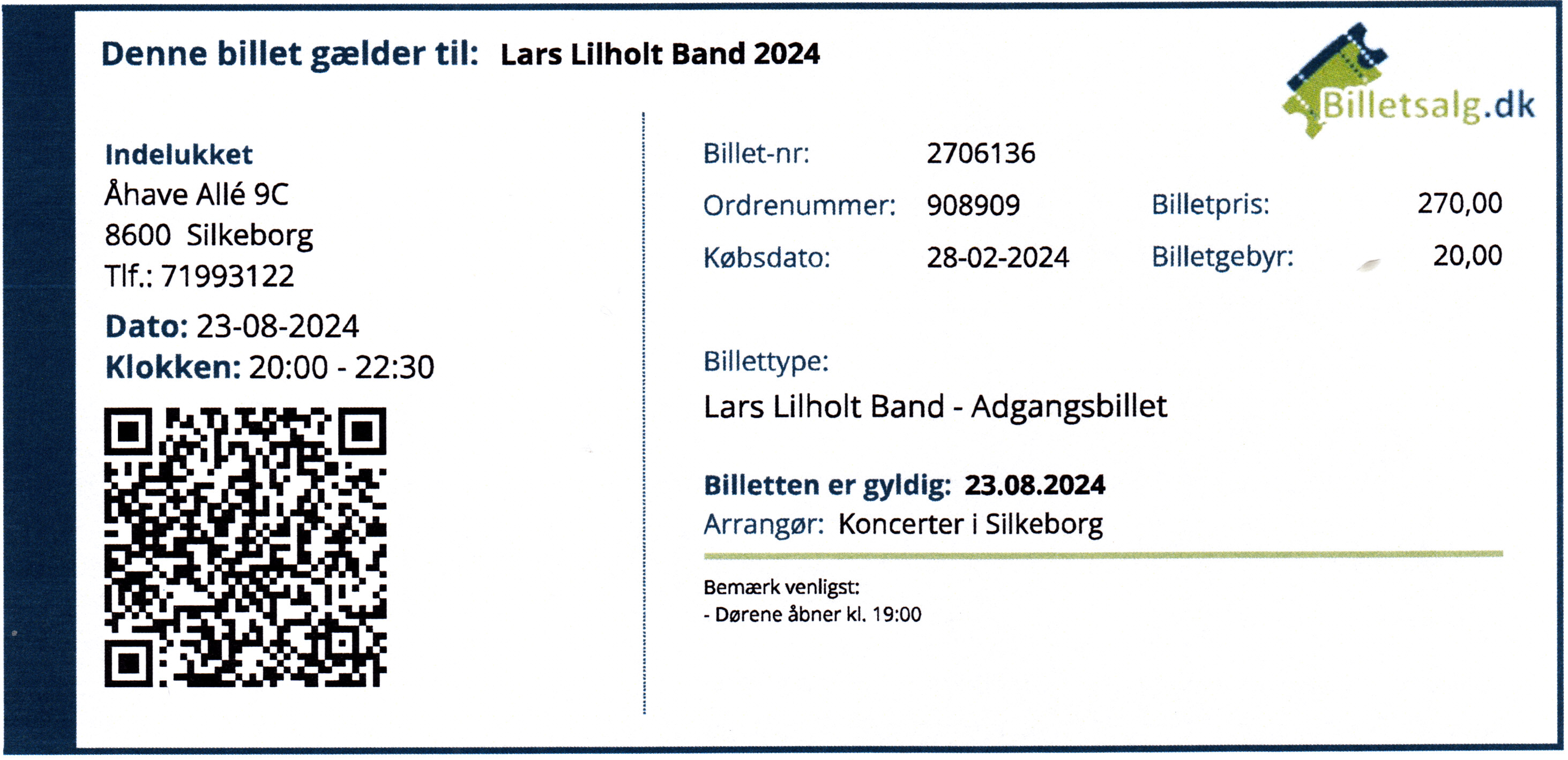 23. august 2024 Lars Lilholt i Silkeborg